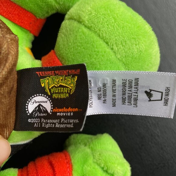 Mattel Teenage Mutant Ninja Turtles 8" Basic Plush Raphael - Picture 4 of 5